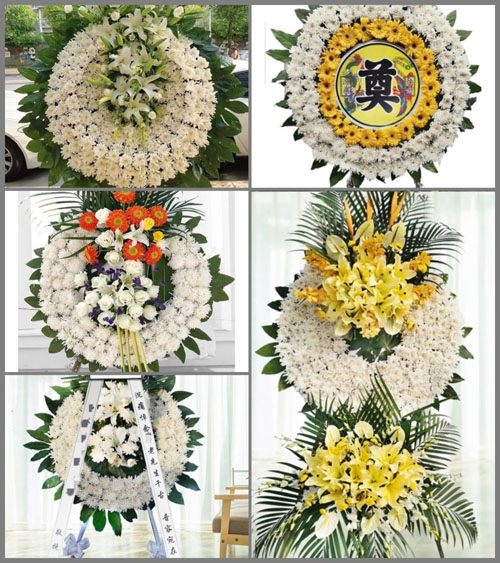 山西忻州五台县门限石乡黑石沟口村花圈速递